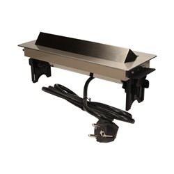 GNIAZDO MEBLOWE WPUSZCZANE W BLAT W NIKLOWANEJ OBUDOWIE Z ŁADOWARKĄ USB I PRZEWODEM 1,8M, 3X2P+Z, 2XUSB ORNO GNIAZDO MEBLOWE WPUSZCZANE W BLAT W NIKLOWANEJ OBUDOWIE Z ŁADOWARKĄ USB I PRZEWODEM 1,8M, 3X2P+Z, 2XUSB ORNO