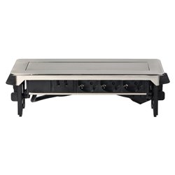 GNIAZDO MEBLOWE WPUSZCZANE W BLAT W NIKLOWANEJ OBUDOWIE Z ŁADOWARKĄ USB I PRZEWODEM 1,8M, 3X2P+Z (SCHUKO), 2XUSB ORNO GNIAZDO MEBLOWE WPUSZCZANE W BLAT W NIKLOWANEJ OBUDOWIE Z ŁADOWARKĄ USB I PRZEWODEM 1,8M, 3X2P+Z (SCHUKO), 2XUSB ORNO
