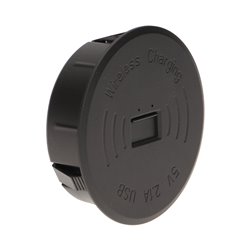 BEZPRZEWODOWA ŁADOWARKA INDUKCYJNA Z DODATKOWYM PORTEM USB, CZARNA ORNO BEZPRZEWODOWA ŁADOWARKA INDUKCYJNA Z DODATKOWYM PORTEM USB, CZARNA ORNO