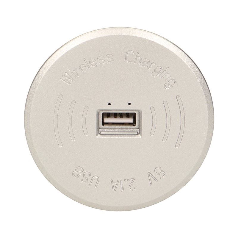 BEZPRZEWODOWA ŁADOWARKA INDUKCYJNA Z DODATKOWYM PORTEM USB, SREBRNA ORNO BEZPRZEWODOWA ŁADOWARKA INDUKCYJNA Z DODATKOWYM PORTEM USB, SREBRNA ORNO