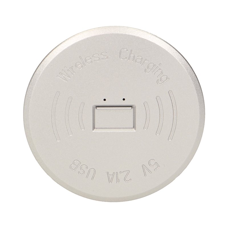 BEZPRZEWODOWA ŁADOWARKA INDUKCYJNA Z DODATKOWYM PORTEM USB, SREBRNA ORNO BEZPRZEWODOWA ŁADOWARKA INDUKCYJNA Z DODATKOWYM PORTEM USB, SREBRNA ORNO