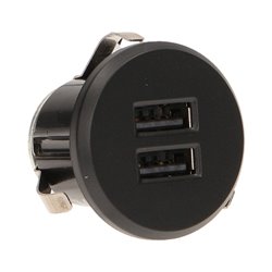 ŁADOWARKA 2XUSB WPUSZCZANA W BLAT, CZARNA ORNO ŁADOWARKA 2XUSB WPUSZCZANA W BLAT, CZARNA ORNO