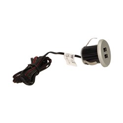 ŁADOWARKA 2XUSB WPUSZCZANA W BLAT, SREBRNA ORNO ŁADOWARKA 2XUSB WPUSZCZANA W BLAT, SREBRNA ORNO