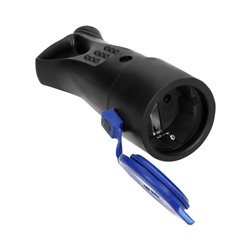 GNIAZDO GUMOWE, BRYZGOSZCZELNE 2P+Z, PROSTE, IP44, CZARNE, WERSJA SCHUKO ORNO GNIAZDO GUMOWE, BRYZGOSZCZELNE 2P+Z, PROSTE, IP44, CZARNE, WERSJA SCHUKO ORNO