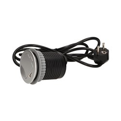 GNIAZDO MEBLOWE O6CM WPUSZCZANE W BLAT Z POKRYWKĄ, ŁADOWARKĄ USB I PRZEWODEM 1,8M, 1X2P+Z, 1XUSB ORNO GNIAZDO MEBLOWE O6CM WPUSZCZANE W BLAT Z POKRYWKĄ, ŁADOWARKĄ USB I PRZEWODEM 1,8M, 1X2P+Z, 1XUSB ORNO