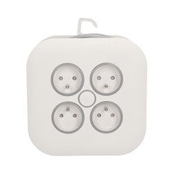 PRZEDŁUŻACZ ZWIJANY, 4 GNIAZDA 2P+Z, PŁASKA WTYCZKA, POLWINIT H05VV-F 3X1MM2 , DŁUGOŚĆ 7M ORNO PRZEDŁUŻACZ ZWIJANY, 4 GNIAZDA 2P+Z, PŁASKA WTYCZKA, POLWINIT H05VV-F 3X1MM2 , DŁUGOŚĆ 7M ORNO