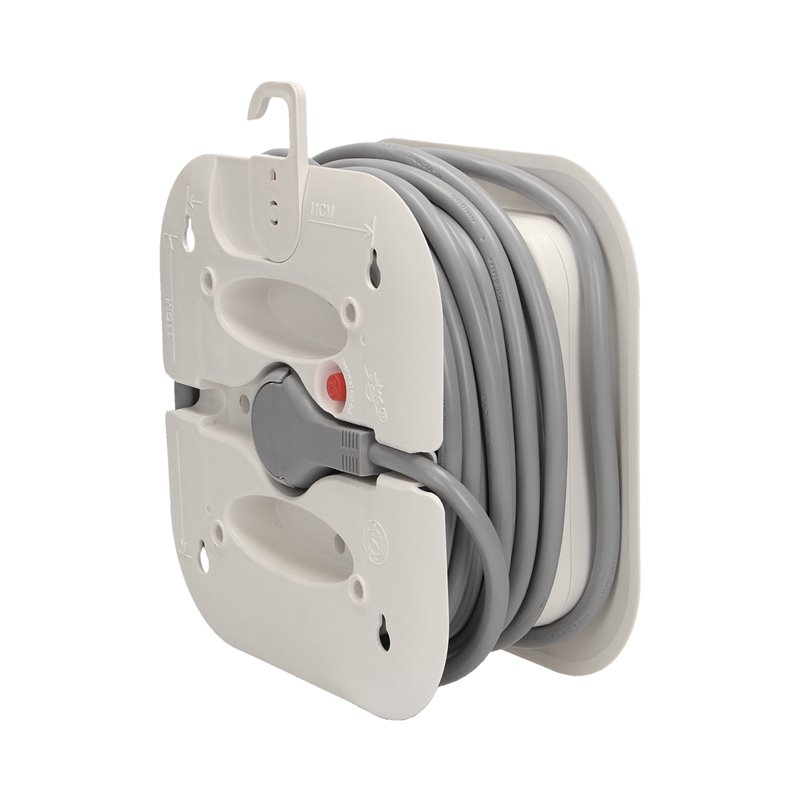 PRZEDŁUŻACZ ZWIJANY, 4 GNIAZDA 2P+Z, PŁASKA WTYCZKA, POLWINIT H05VV-F 3X1MM2 , DŁUGOŚĆ 7M ORNO PRZEDŁUŻACZ ZWIJANY, 4 GNIAZDA 2P+Z, PŁASKA WTYCZKA, POLWINIT H05VV-F 3X1MM2 , DŁUGOŚĆ 7M ORNO