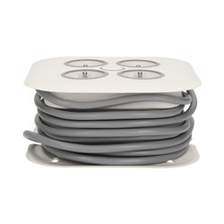 PRZEDŁUŻACZ ZWIJANY, 4 GNIAZDA 2P+Z, PŁASKA WTYCZKA, POLWINIT H05VV-F 3X1MM2 , DŁUGOŚĆ 7M ORNO PRZEDŁUŻACZ ZWIJANY, 4 GNIAZDA 2P+Z, PŁASKA WTYCZKA, POLWINIT H05VV-F 3X1MM2 , DŁUGOŚĆ 7M ORNO