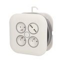 PRZEDŁUŻACZ ZWIJANY, 3 GNIAZDA 2P+Z, PŁASKA WTYCZKA, ŁADOWARKA USB, POLWINIT H05VV-F 3X1MM2 , DŁUGOŚĆ 7M ORNO