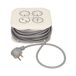 PRZEDŁUŻACZ ZWIJANY, 3 GNIAZDA 2P+Z, PŁASKA WTYCZKA, ŁADOWARKA USB, POLWINIT H05VV-F 3X1MM2 , DŁUGOŚĆ 7M ORNO PRZEDŁUŻACZ ZWIJANY, 3 GNIAZDA 2P+Z, PŁASKA WTYCZKA, ŁADOWARKA USB, POLWINIT H05VV-F 3X1MM2 , DŁUGOŚĆ 7M ORNO