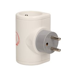OBROTOWY ROZGAŁĘŹNIK, 2 GNIAZDA 2P+Z, 1 GNIAZDO 2P/II ORNO OBROTOWY ROZGAŁĘŹNIK, 2 GNIAZDA 2P+Z, 1 GNIAZDO 2P/II ORNO