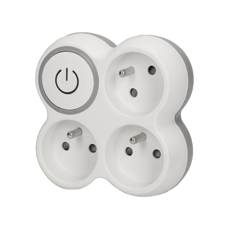 ROZGAŁĘŹNIK, 3 GNIAZDA 2P+Z Z PODŚWIETLANYM WYŁĄCZNIKIEM ON/OFF ORNO ROZGAŁĘŹNIK, 3 GNIAZDA 2P+Z Z PODŚWIETLANYM WYŁĄCZNIKIEM ON/OFF ORNO