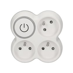 ROZGAŁĘŹNIK, 3 GNIAZDA 2P+Z Z PODŚWIETLANYM WYŁĄCZNIKIEM ON/OFF ORNO ROZGAŁĘŹNIK, 3 GNIAZDA 2P+Z Z PODŚWIETLANYM WYŁĄCZNIKIEM ON/OFF ORNO