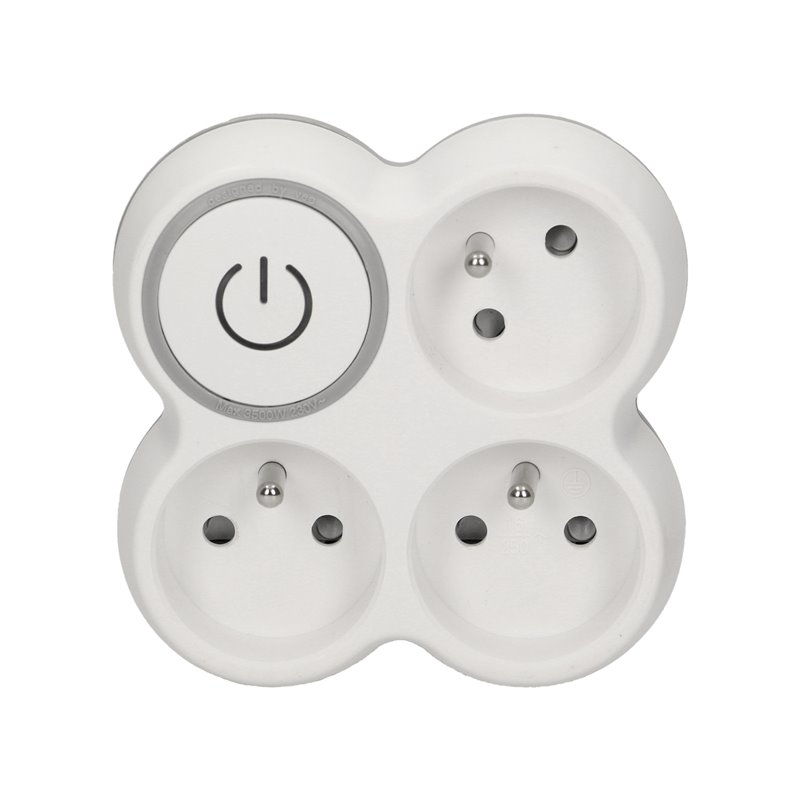 ROZGAŁĘŹNIK, 3 GNIAZDA 2P+Z Z PODŚWIETLANYM WYŁĄCZNIKIEM ON/OFF ORNO ROZGAŁĘŹNIK, 3 GNIAZDA 2P+Z Z PODŚWIETLANYM WYŁĄCZNIKIEM ON/OFF ORNO