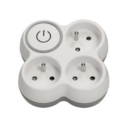 ROZGAŁĘŹNIK, 3 GNIAZDA 2P+Z Z PODŚWIETLANYM WYŁĄCZNIKIEM ON/OFF ORNO ROZGAŁĘŹNIK, 3 GNIAZDA 2P+Z Z PODŚWIETLANYM WYŁĄCZNIKIEM ON/OFF ORNO