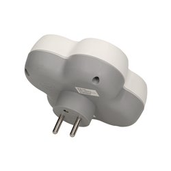 ROZGAŁĘŹNIK, 3 GNIAZDA 2P+Z Z PODŚWIETLANYM WYŁĄCZNIKIEM ON/OFF ORNO ROZGAŁĘŹNIK, 3 GNIAZDA 2P+Z Z PODŚWIETLANYM WYŁĄCZNIKIEM ON/OFF ORNO