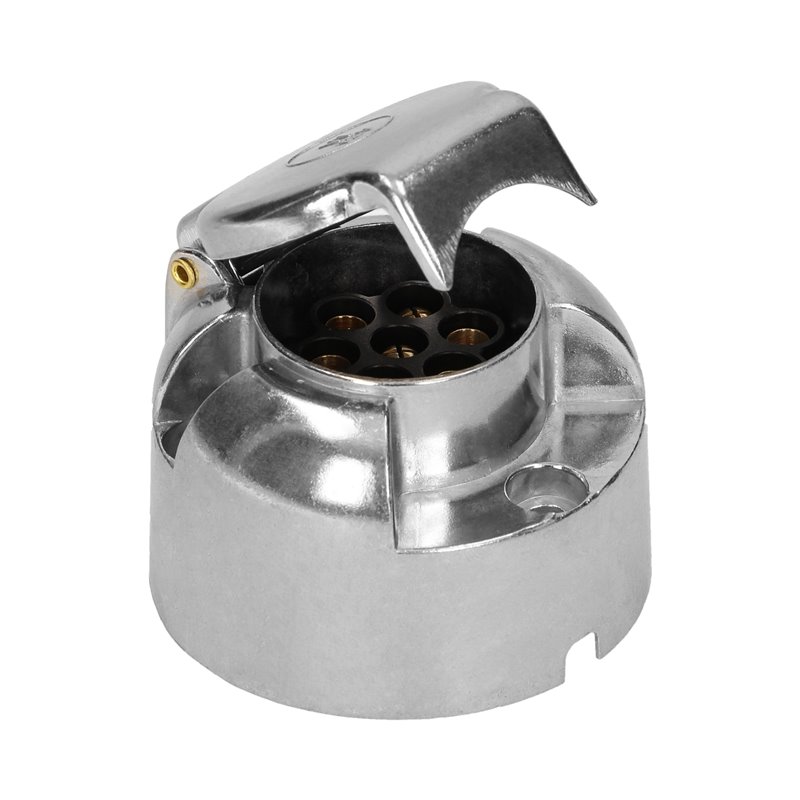 GNIAZDO PRZYCZEPY, ALUMINIOWE 7 PINÓW, 12/24V ORNO