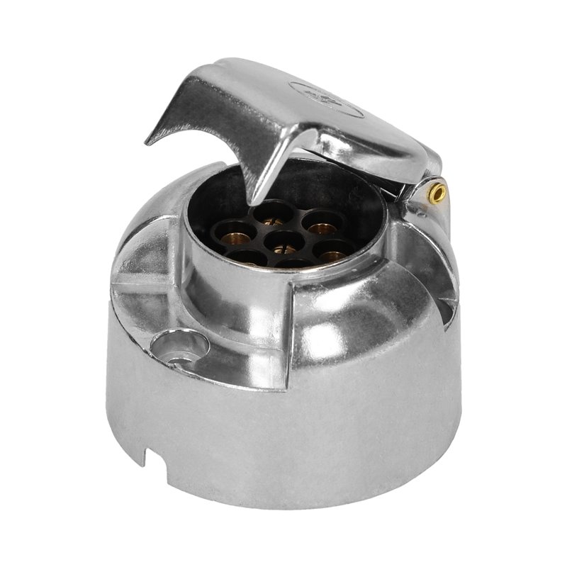 GNIAZDO PRZYCZEPY, ALUMINIOWE 7 PINÓW, 12/24V ORNO GNIAZDO PRZYCZEPY, ALUMINIOWE 7 PINÓW, 12/24V ORNO