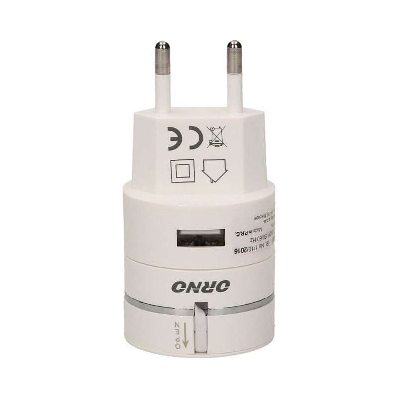 ŁADOWARKA USB 3W1 Z AUTOMATYCZNIE ZWIJANYM KABLEM ORNO ŁADOWARKA USB 3W1 Z AUTOMATYCZNIE ZWIJANYM KABLEM ORNO
