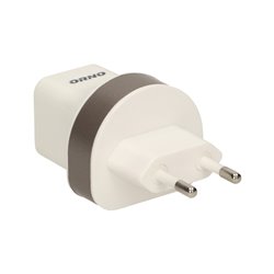 ŁADOWARKA SIECIOWA 2XUSB, 5VDC/2,1A ORNO ŁADOWARKA SIECIOWA 2XUSB, 5VDC/2,1A ORNO