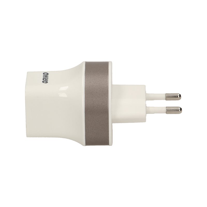 ŁADOWARKA SIECIOWA 2XUSB, 5VDC/2,1A ORNO ŁADOWARKA SIECIOWA 2XUSB, 5VDC/2,1A ORNO