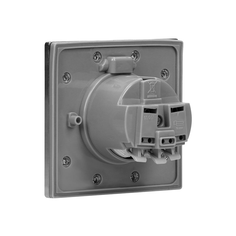 GNIAZDO ELEKTRYCZNE, HERMETYCZNE, DOPUSZKOWE, IP44, WERSJA SCHUKO ORNO GNIAZDO ELEKTRYCZNE, HERMETYCZNE, DOPUSZKOWE, IP44, WERSJA SCHUKO ORNO