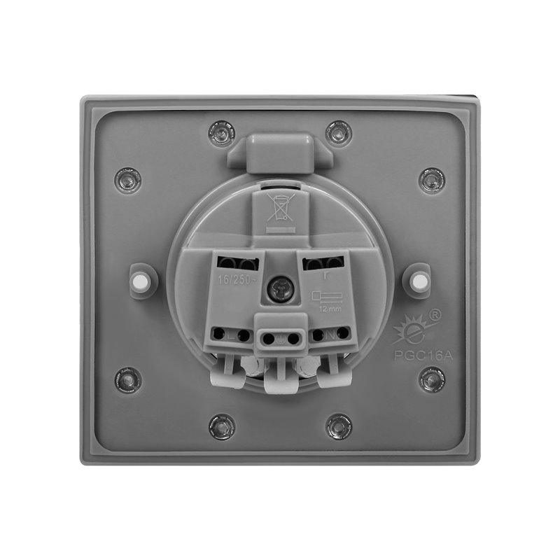 GNIAZDO ELEKTRYCZNE, HERMETYCZNE, DOPUSZKOWE, IP44, WERSJA SCHUKO ORNO GNIAZDO ELEKTRYCZNE, HERMETYCZNE, DOPUSZKOWE, IP44, WERSJA SCHUKO ORNO