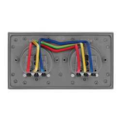 HERMETYCZNE GNIAZDO ELEKTRYCZNE PODWÓJNE, IP55 ORNO HERMETYCZNE GNIAZDO ELEKTRYCZNE PODWÓJNE, IP55 ORNO