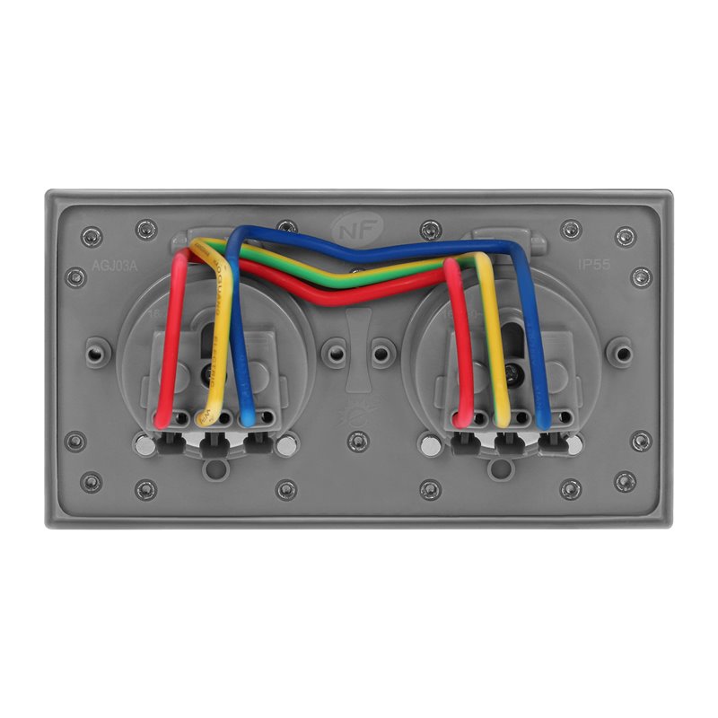 HERMETYCZNE GNIAZDO ELEKTRYCZNE PODWÓJNE, IP55 ORNO HERMETYCZNE GNIAZDO ELEKTRYCZNE PODWÓJNE, IP55 ORNO