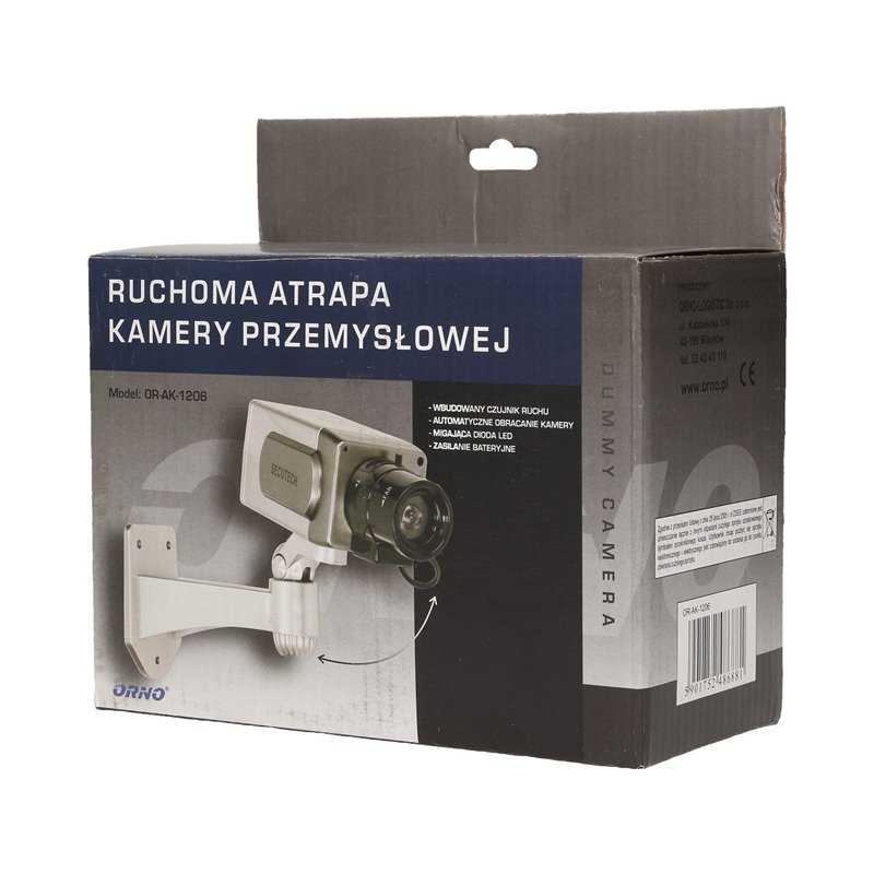 ATRAPA KAMERY MONITORUJ CCTV Z CZUJNIKIEM RUCHU ORNO ATRAPA KAMERY MONITORUJ CCTV Z CZUJNIKIEM RUCHU ORNO