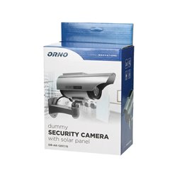 ATRAPA KAMERY MONITORUJĄCEJ CCTV Z PANELEM SOLARNYM ORNO ATRAPA KAMERY MONITORUJĄCEJ CCTV Z PANELEM SOLARNYM ORNO