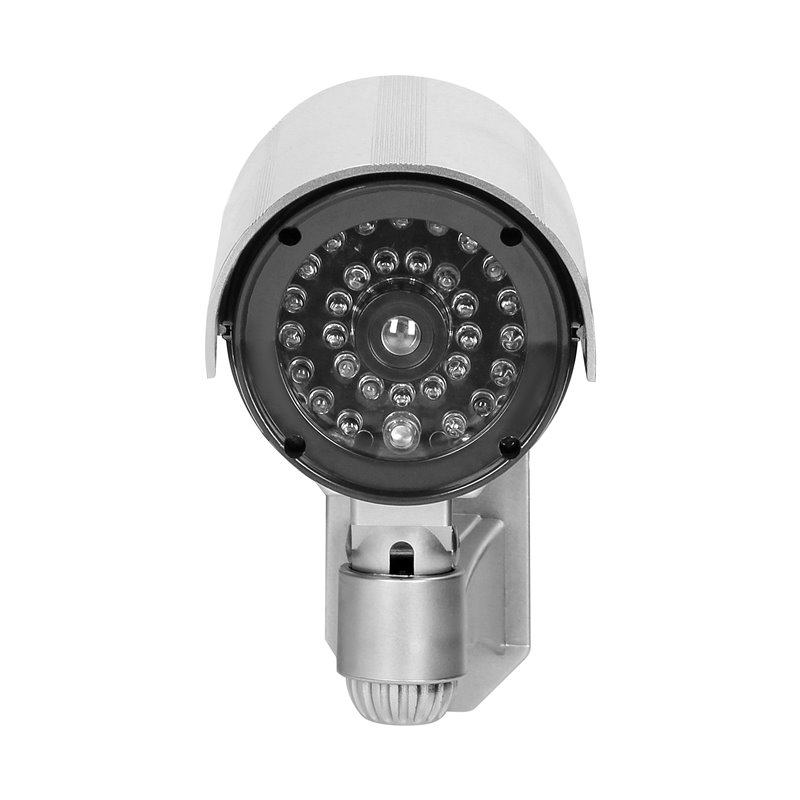 ATRAPA KAMERY MONITORUJĄCEJ CCTV, BATERYJNA, SREBRNA ORNO ATRAPA KAMERY MONITORUJĄCEJ CCTV, BATERYJNA, SREBRNA ORNO