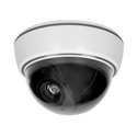 ATRAPA KOPUŁKOWEJ KAMERY MONITORUJĄCEJ BEZ PODCZERWIENI CCTV, BATERYJNA ORNO