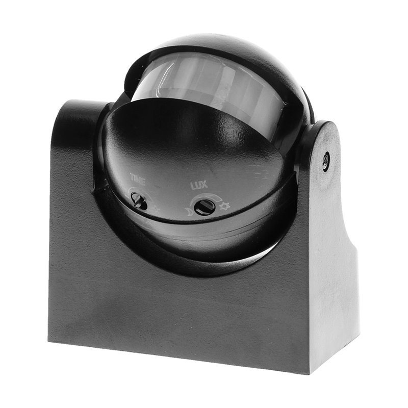 CZUJNIK RUCHU 180ST., PIONOWA REGULACJA, IP44, 1200W, CZARNY ORNO CZUJNIK RUCHU 180ST., PIONOWA REGULACJA, IP44, 1200W, CZARNY ORNO