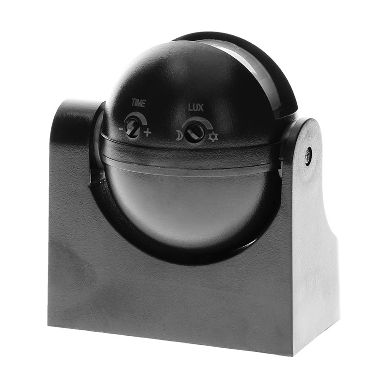 CZUJNIK RUCHU 180ST., PIONOWA REGULACJA, IP44, 1200W, CZARNY ORNO CZUJNIK RUCHU 180ST., PIONOWA REGULACJA, IP44, 1200W, CZARNY ORNO