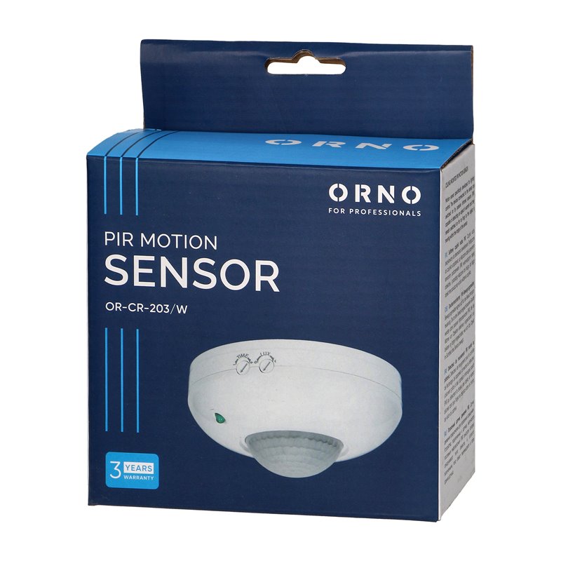 CZUJNIK RUCHU 360ST. IP20, 1200W, BIAŁY ORNO CZUJNIK RUCHU 360ST. IP20, 1200W, BIAŁY ORNO
