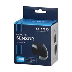 CZUJNIK RUCHU 180ST., REGULACJA PIONOWA I POZIOMA, IP44, 1200W, CZARNY ORNO CZUJNIK RUCHU 180ST., REGULACJA PIONOWA I POZIOMA, IP44, 1200W, CZARNY ORNO