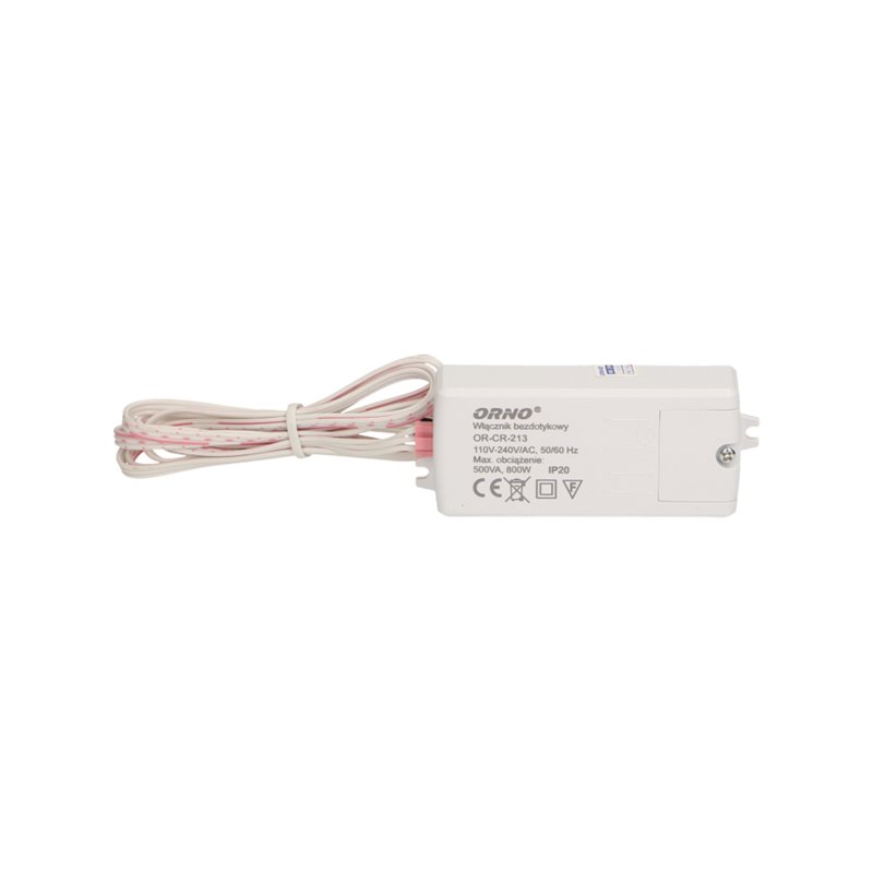 WŁĄCZNIK BEZDOTYKOWY DWUBIEGUNOWY, IP20, 500W ORNO WŁĄCZNIK BEZDOTYKOWY DWUBIEGUNOWY, IP20, 500W ORNO