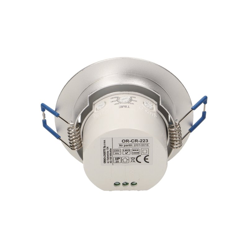 CZUJNIK RUCHU 360ST. IP20, 1200W, ALUMINIUM, DO SUFITÓW PODWIESZANYCH, REGULACJA POŁOŻENIA SENSORA ORNO CZUJNIK RUCHU 360ST. IP20, 1200W, ALUMINIUM, DO SUFITÓW PODWIESZANYCH, REGULACJA POŁOŻENIA SENSORA ORNO