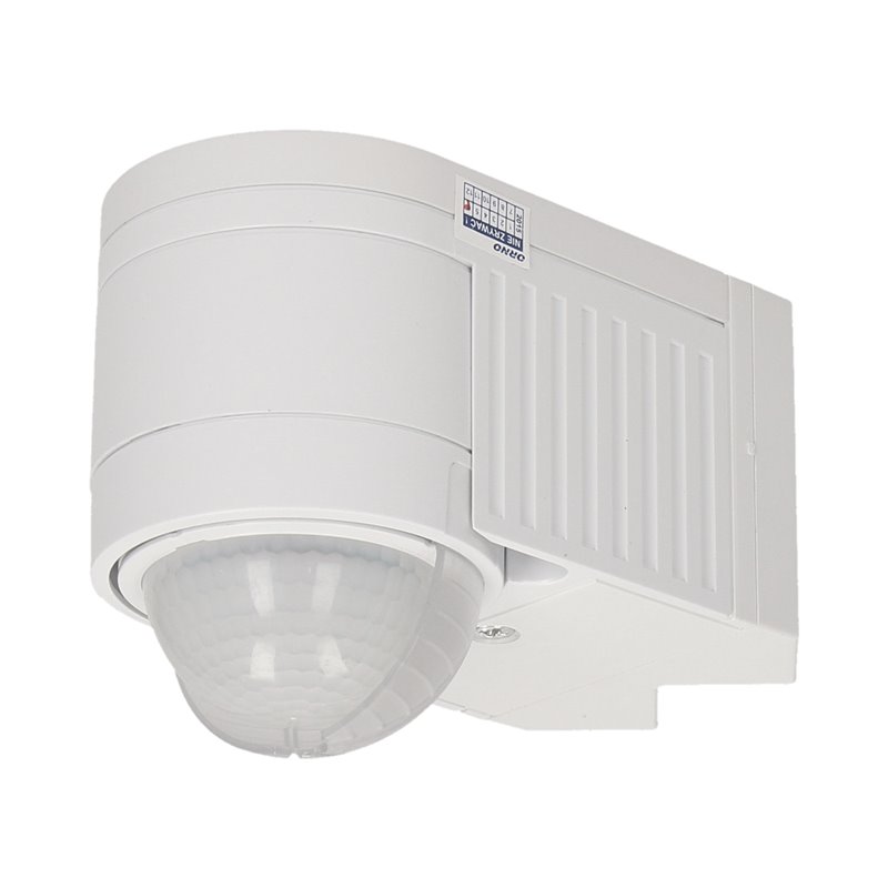 CZUJNIK RUCHU 360ST. IP44, 1200W, BIAŁY, 3 SENSORY, 3 RODZAJE MONTAŻU ORNO