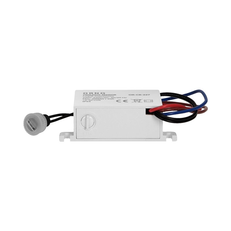 CZUJNIK ZMIERZCHOWY Z ZEWNĘTRZNĄ SONDĄ, IP54, MINI, 2000W ORNO CZUJNIK ZMIERZCHOWY Z ZEWNĘTRZNĄ SONDĄ, IP54, MINI, 2000W ORNO