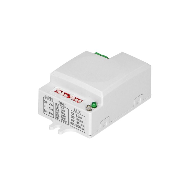 MIKROFALOWY CZUJNIK RUCHU MINI , 360/180ST. Z REGULACJĄ ZWORKOWĄ, IP20, 1200W ORNO