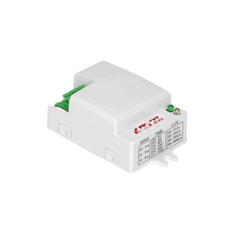 MIKROFALOWY CZUJNIK RUCHU MINI , 360/180ST. Z REGULACJĄ ZWORKOWĄ, IP20, 1200W ORNO MIKROFALOWY CZUJNIK RUCHU MINI , 360/180ST. Z REGULACJĄ ZWORKOWĄ, IP20, 1200W ORNO
