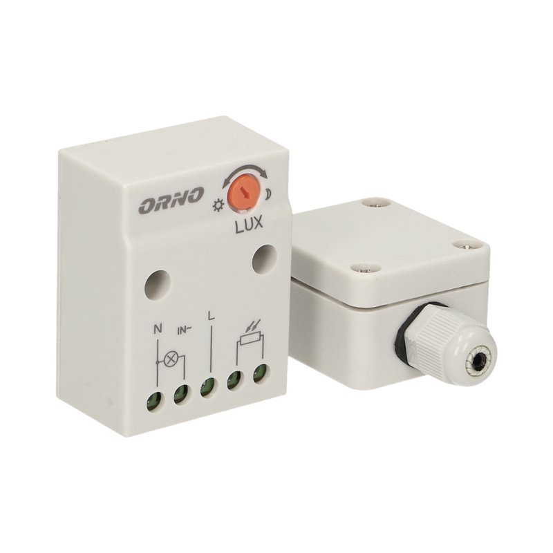 CZUJNIK ZMIERZCHOWY Z HERMETYCZNĄ ZEWNĘTRZNĄ SONDĄ W PUSZCE, IP65, 2300W ORNO CZUJNIK ZMIERZCHOWY Z HERMETYCZNĄ ZEWNĘTRZNĄ SONDĄ W PUSZCE, IP65, 2300W ORNO