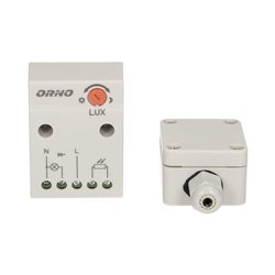 CZUJNIK ZMIERZCHOWY Z HERMETYCZNĄ ZEWNĘTRZNĄ SONDĄ W PUSZCE, IP65, 2300W ORNO CZUJNIK ZMIERZCHOWY Z HERMETYCZNĄ ZEWNĘTRZNĄ SONDĄ W PUSZCE, IP65, 2300W ORNO