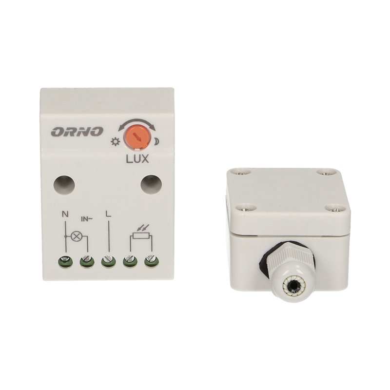 CZUJNIK ZMIERZCHOWY Z HERMETYCZNĄ ZEWNĘTRZNĄ SONDĄ W PUSZCE, IP65, 2300W ORNO CZUJNIK ZMIERZCHOWY Z HERMETYCZNĄ ZEWNĘTRZNĄ SONDĄ W PUSZCE, IP65, 2300W ORNO