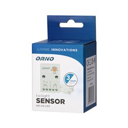 CZUJNIK ZMIERZCHOWY Z HERMETYCZNĄ ZEWNĘTRZNĄ SONDĄ, IP65, 2300W ORNO CZUJNIK ZMIERZCHOWY Z HERMETYCZNĄ ZEWNĘTRZNĄ SONDĄ, IP65, 2300W ORNO