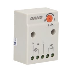 CZUJNIK ZMIERZCHOWY Z HERMETYCZNĄ ZEWNĘTRZNĄ SONDĄ, IP65, 2300W ORNO CZUJNIK ZMIERZCHOWY Z HERMETYCZNĄ ZEWNĘTRZNĄ SONDĄ, IP65, 2300W ORNO