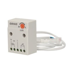 CZUJNIK ZMIERZCHOWY Z HERMETYCZNĄ ZEWNĘTRZNĄ SONDĄ, IP65, 2300W ORNO CZUJNIK ZMIERZCHOWY Z HERMETYCZNĄ ZEWNĘTRZNĄ SONDĄ, IP65, 2300W ORNO