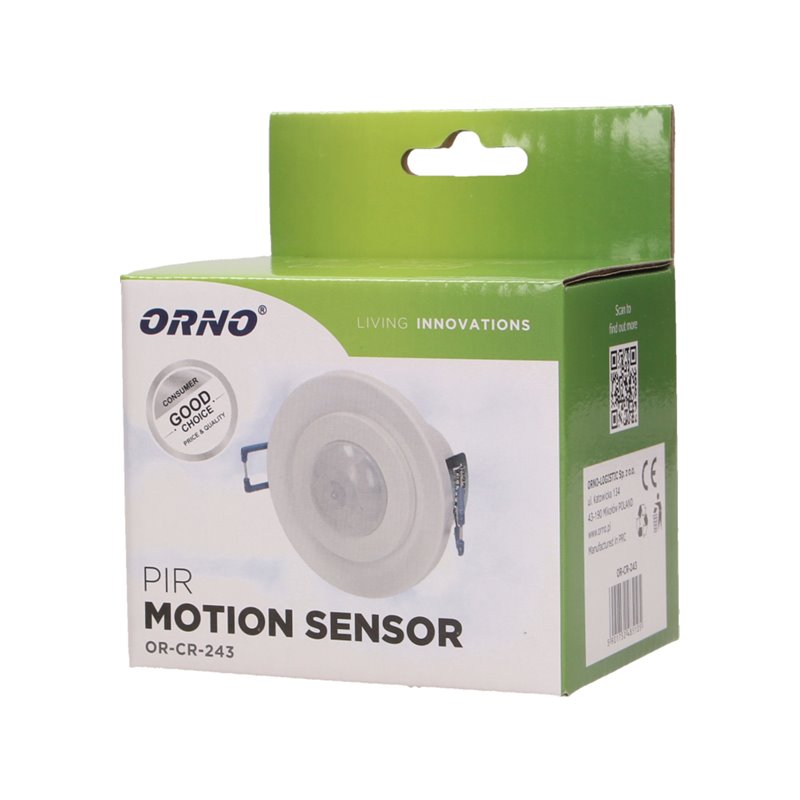 CZUJNIK RUCHU 360ST. IP20, 800W DO SUFITÓW PODWIESZANYCH ORNO CZUJNIK RUCHU 360ST. IP20, 800W DO SUFITÓW PODWIESZANYCH ORNO